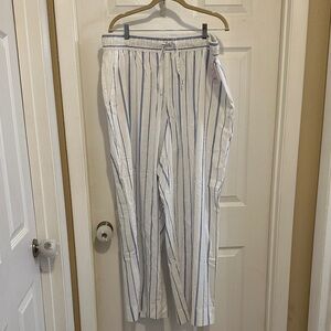 Auden White and Blue Striped Pajama Pants
